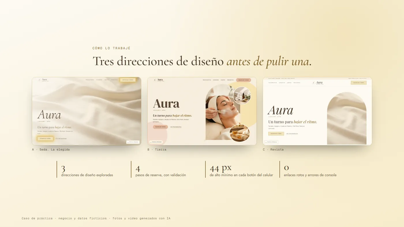 las tres direcciones de diseño y las cifras de la revisión